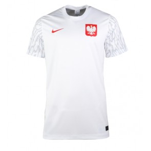 Polen kläder Kvinnor VM 2022 Hemmatröja Kortärmad